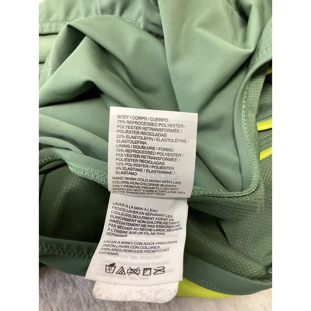 Speedo Womens Solid Racerback One Piece Swimsuit Sage Green XL 8003905- RETAGGED
